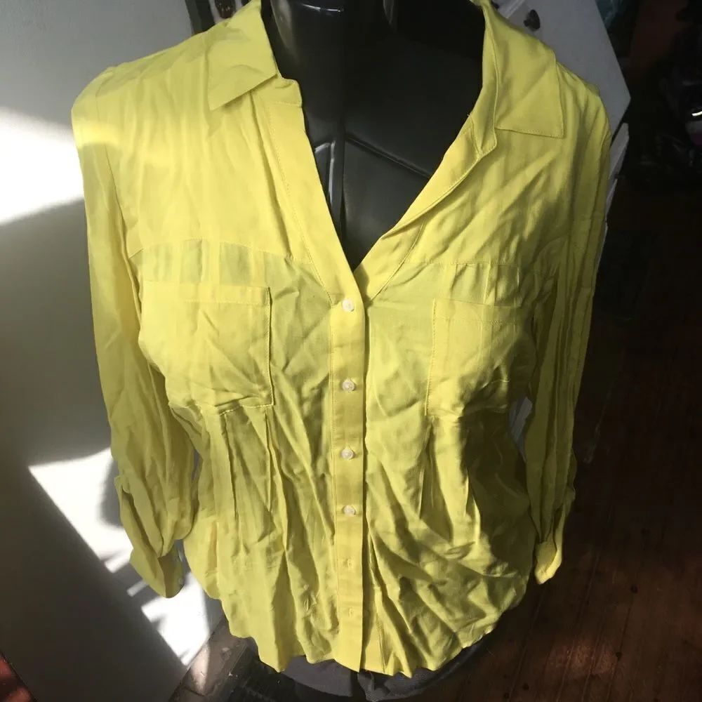 Anthropologie Maeve golden rod S blouse